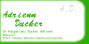 adrienn ducker business card